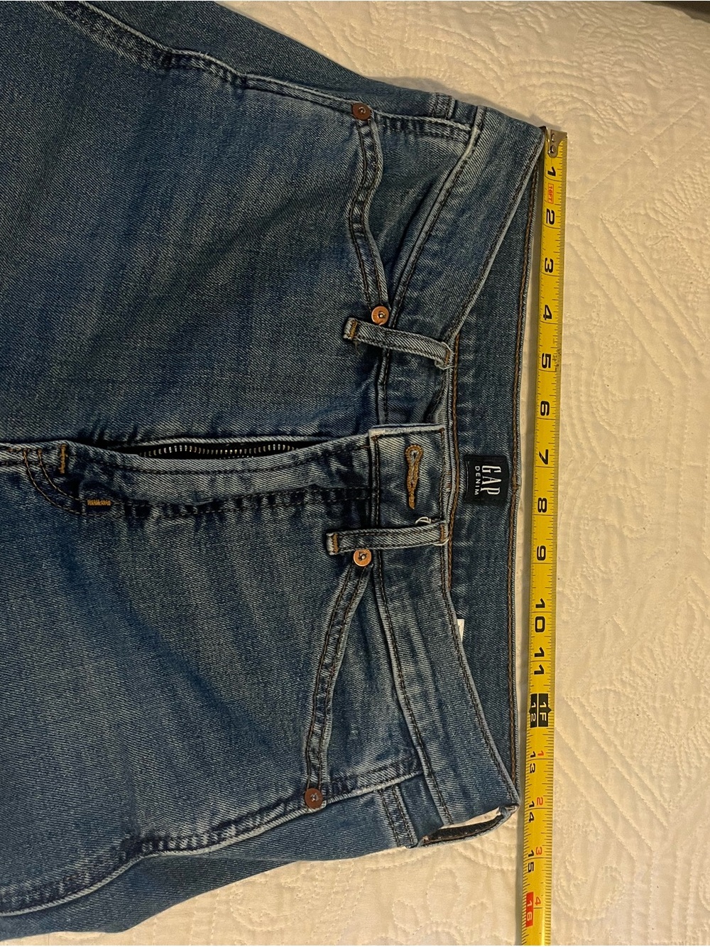 GAP Medium Blue Straight-Leg Denim Jeans